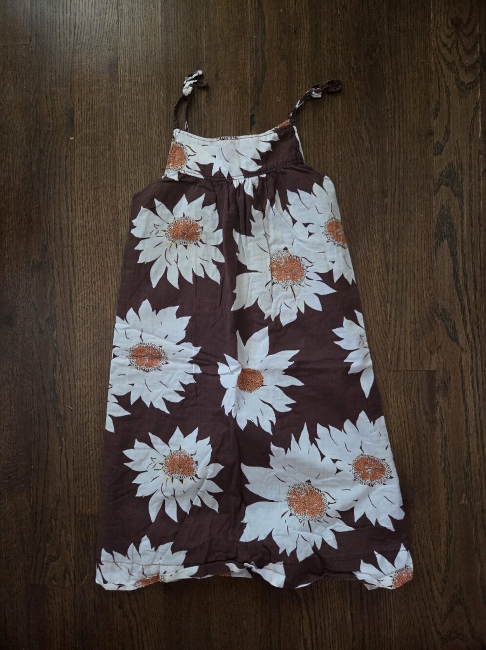 Baby Gap 5T Brown Daisy Sundress